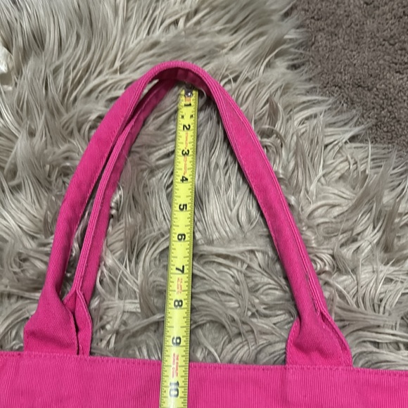 Victoria’s Secret Tote-Pink with Red Sequins-Canvas-Open Top-Guc - Picture 14 of 16